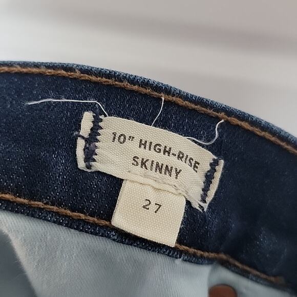 Madewell 10" High-Rise Skinny Jeans in Hayes Wash, 27 - Picture 7 of 8